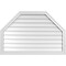 Ekena Millwork Octagonal Top Surface Mount PVC Gable Vent w/ 2"W x 1-1/2"P Brickmould Frame, 42"W x 28"H GVPOT42X2802SN - alternate 1